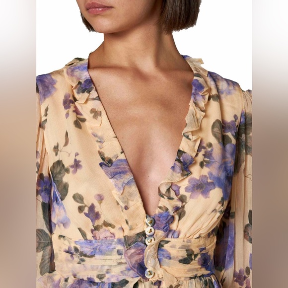 Zimmermann Lyrical Ruffled Mini Dress - Picture 3 of 7